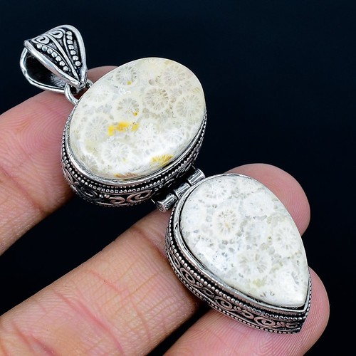 925 silver overlay fossil - 925,