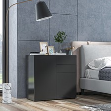 Push-Open Side Cabinet with 2