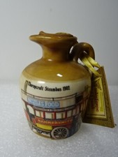 Lindisfarne Mead Jug And Contents. Decorated With A Thornycroft Steambus 1902