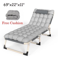 Single folding bed sun lounger - single,
