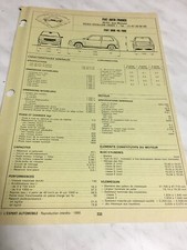Automobile Technical Sheet