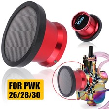 Motorcycle Carburetor Air Filter Cup W/Net Velocity Stacks For PWK 24 26 28 30
