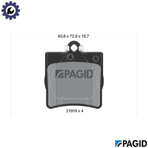 Brake pad set - pad,