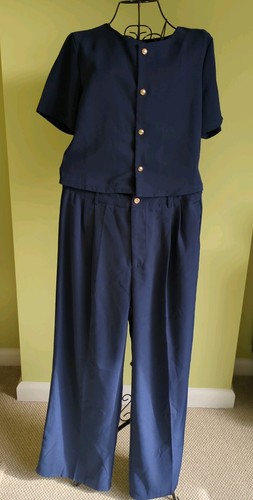 Unbranded navy piece trouser - unbranded,