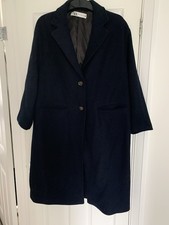 Zara Women’s Oversized Navy Coat