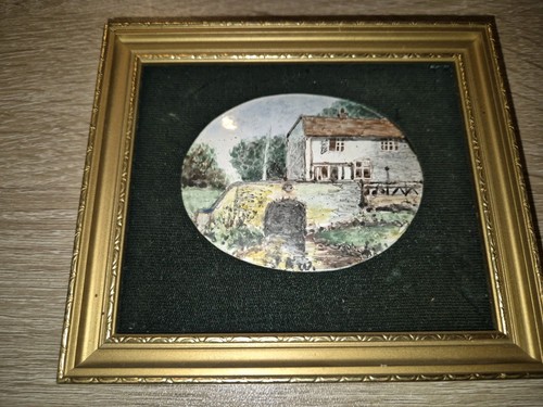 Painted bilston enamel - enamel, on