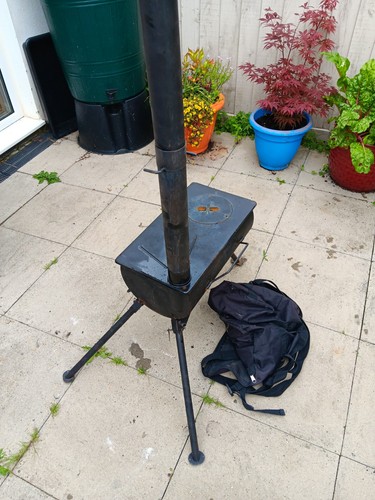 Portable wood burning stove - a,