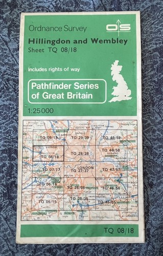 Vintage pathfinder map tq - vintage,