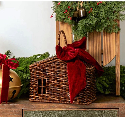 Wicker house shaped - wicker, house-shaped