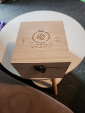 Brand new wooden box - in,