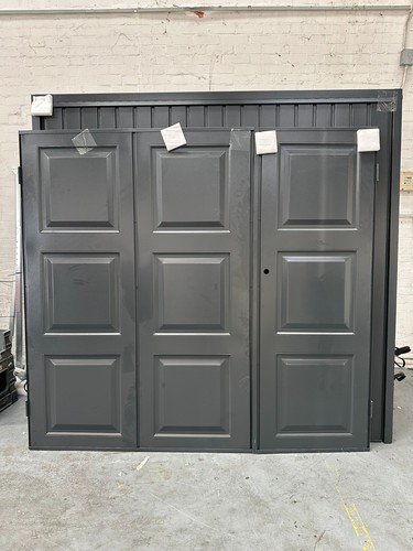 Side hinged garage door - garage,