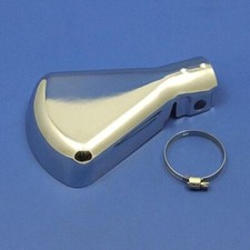 Exhaust Tail Pipe Deflector Trim: Popular 60s and 70s Accessory: Chrome Plated
