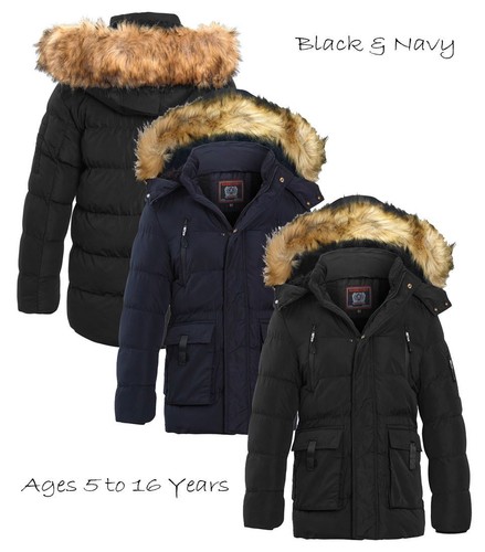 Boys padded parka coat ages - parka,