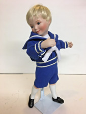 Porcelain Doll by Sandra Kuck Expectant Moments Child Doll ONLY + Stand