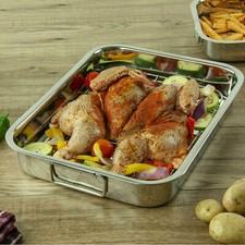 STAINLESS STEEL ROASTING TRAY