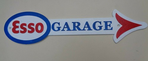 Esso garage arrow cast metal - garage,