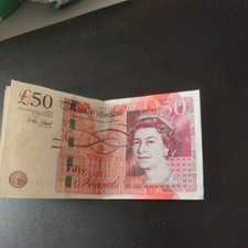 Old £50 paper Note