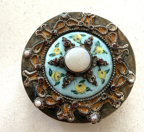 Vintage jeweled enamel 800 - vintage,