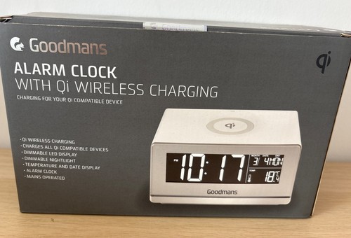Goodmans alarm clock with - clock, qi