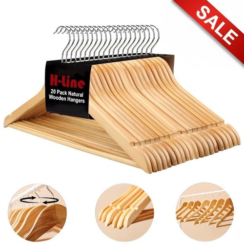 Wooden coat hangers suit - coat,