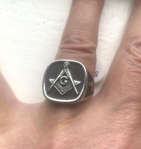 Mens freemason masonic ring - masonic, in