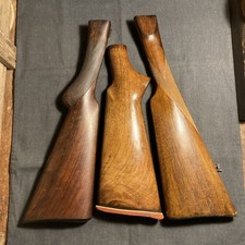 3 X Vintage 12 Bore Shotgun Stocks Poss Lampstand