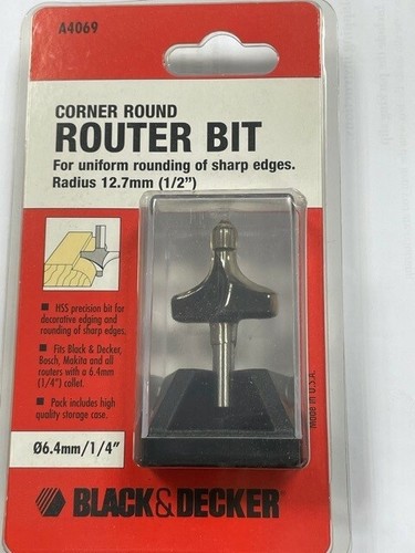 Black decker corner - black, round