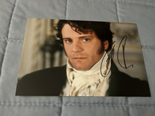 COLIN FIRTH Signed 4x6 Photo PRIDE AND PREJUDICE MOVIE AUTOGRAPH