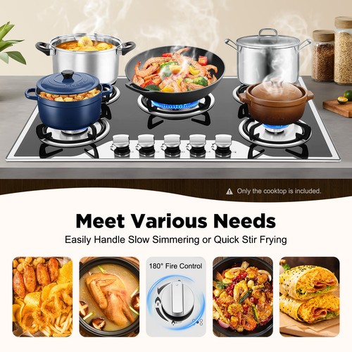 Built burner cooktop - built, 5