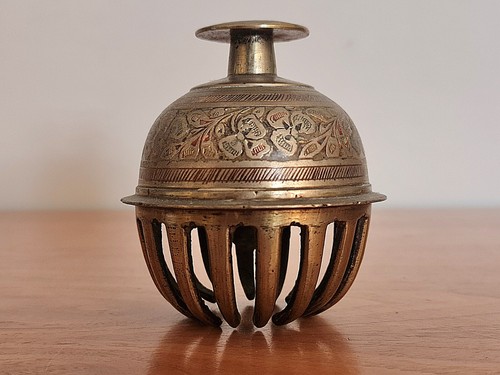 Vintage brass claw - brass, bell