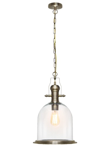 Vintage glass shade chandelier - glass,