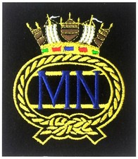 Merchant Navy Blazer Badge, MN