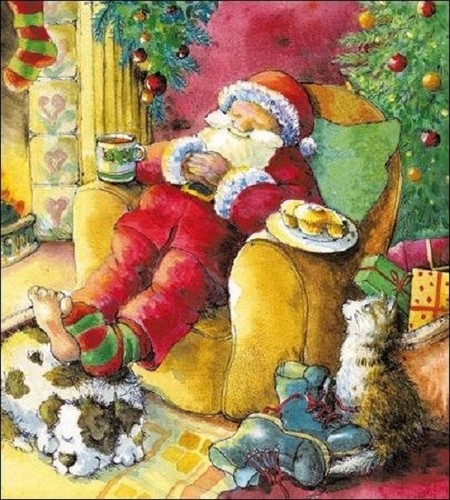 Christmas morning father - christmas,