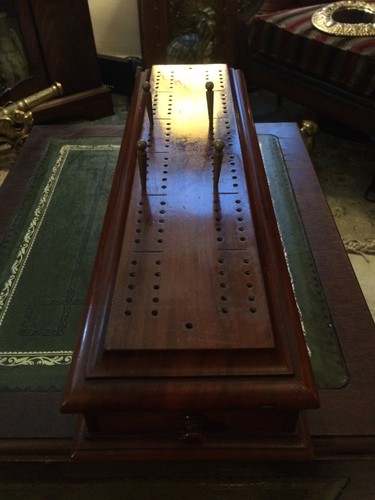 Antique handmade cribbage - handmade,