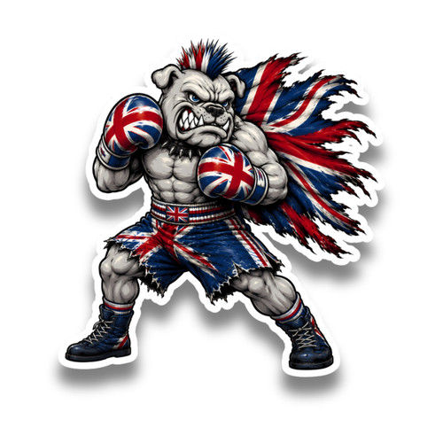 Angry bulldog boxer british - angry,