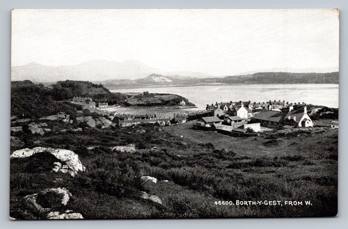 Postcard wales borth y - -,
