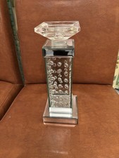 Glass tall candle Holder
