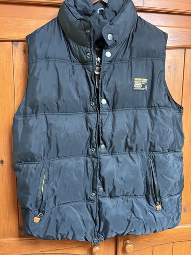 Superdry black gilet size - -,