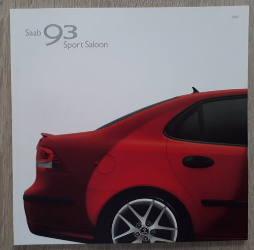 Saab sport saloon - 93, brochure