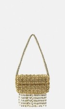 ZARA BNWT GOLD OCCASION BAG