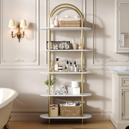 Arched tier bookshelf with - arched,