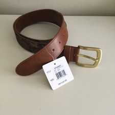 Stussy Leather /Cotton  Brown