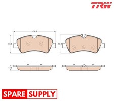 BRAKE PAD SET, DISC BRAKE FOR