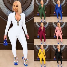 Ladies V-Neck Sexy Party Zip
