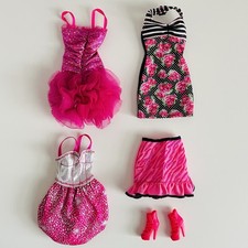 Barbie Life In The Dreamhouse Doll Malibu Avenue Fashion Set Pink Dress & Heels