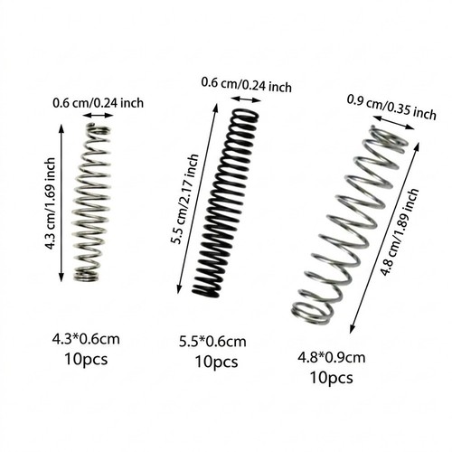 Pruner spring kit sizes - 3, 10