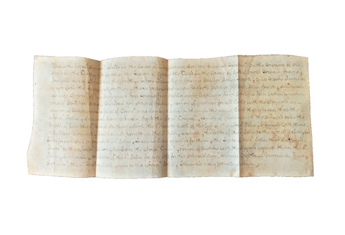 Antique georgian 1795 vellum - georgian,