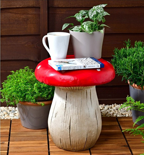 Mushroom garden statue resin - garden,