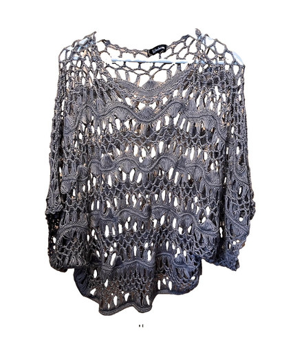 Kaleidoscope open knit top - open,