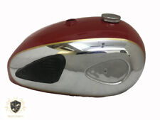 FIT FOR BSA A7 A10 SUPER ROCKET RED CHROME PETROL TANK+KNEE PAD+CAP